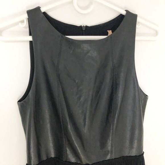 Bailey 44 Carpe Diem Vegan Leather Fit Flare Dress - Picture 3 of 6
